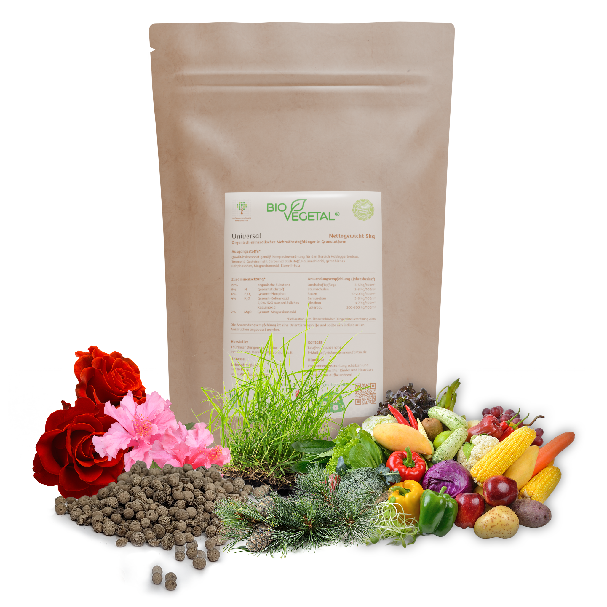 BioVegetal organisch-mineralischer Universaldünger – BioVegetal – Thüringer  Düngermanufaktur